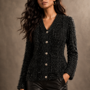 Sequin Fringe Party Shirt