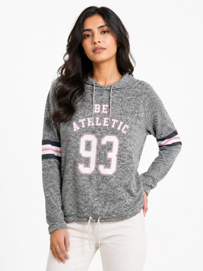 Casual Sporty Hoodie Top