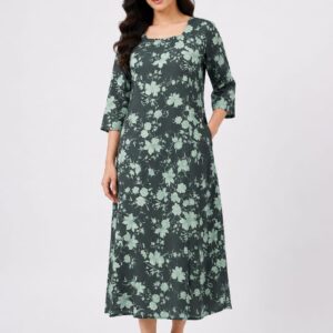 Flowy A-Line Midi Kurti