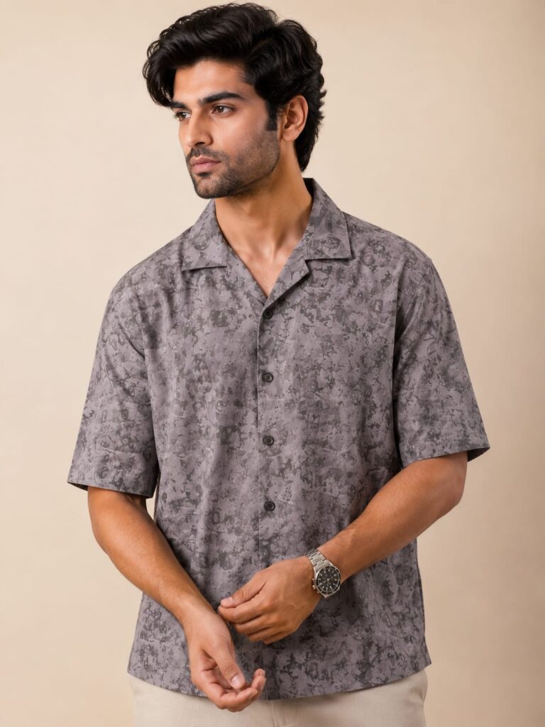 Men's Cuban Collar Shirt