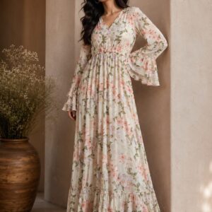Floral Boho Maxi Gown
