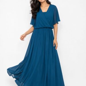 Teal Blue Evening Gown