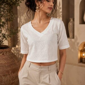 Minimal Cotton Crop Top