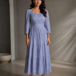 Dusty Lavender A-Line Maxi Dress