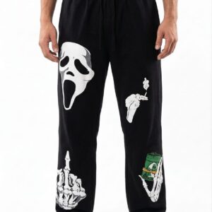 Men's Graphic Printed Baggy Sweatpants