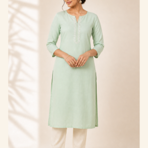 Mint Green Straight Kurta