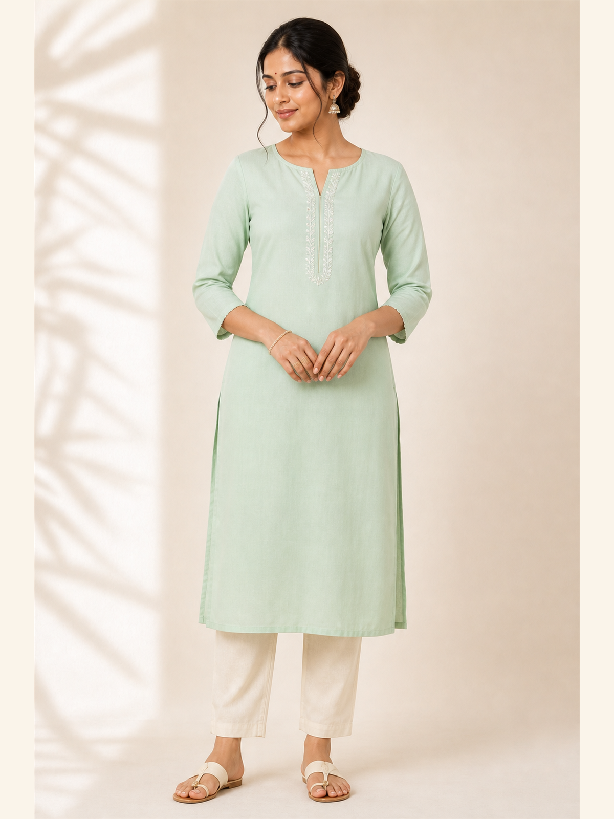 Mint Green Straight Kurta