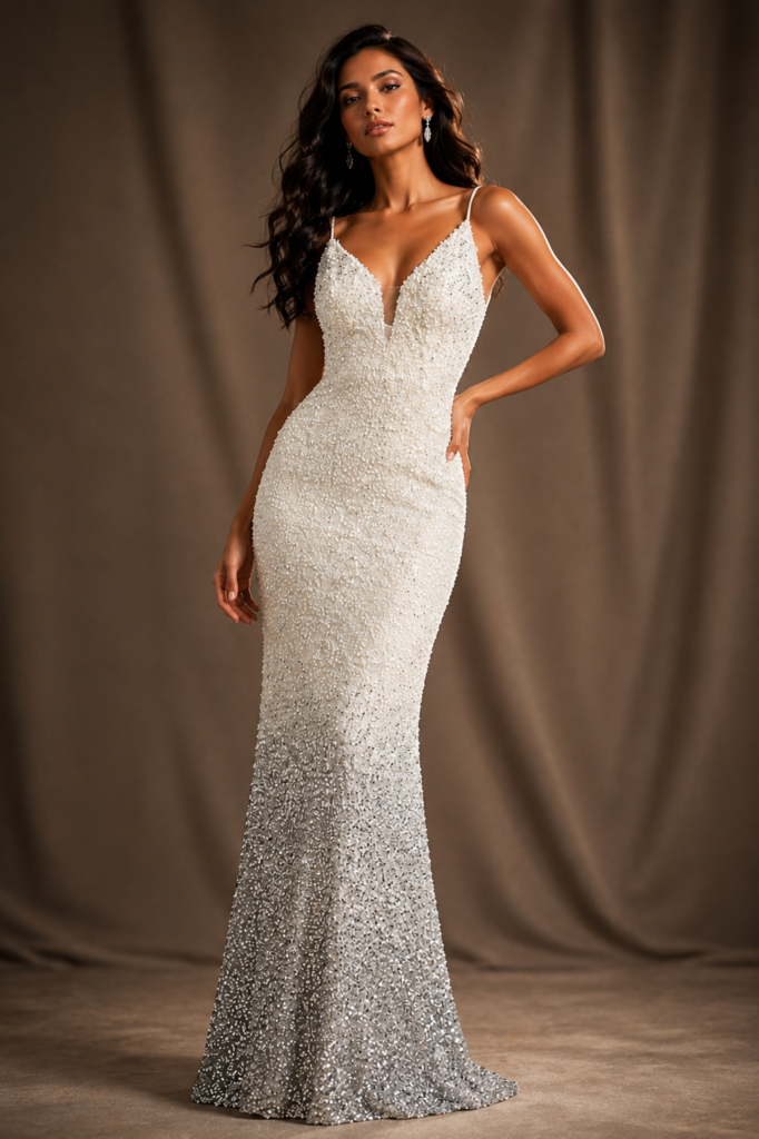 Mermaid Sequin Bridal Gown