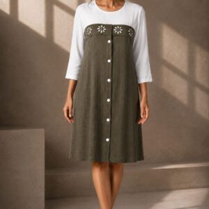 Knee-Length A-Line Dress