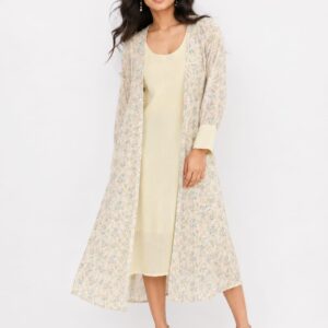 Layered Midi Dress with Shrug