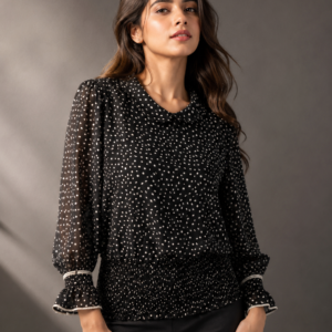 Paris Polka Peplum Top