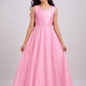 Kids Sleeveless A-Line Ball Gown