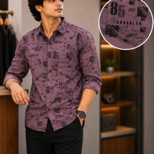 Men's Urban Typography Printed Shirt