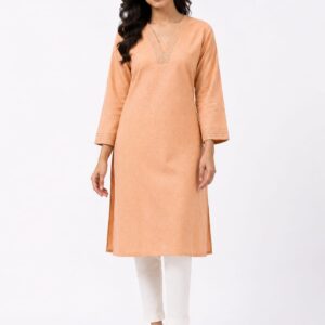 Minimalist Peach Kurti