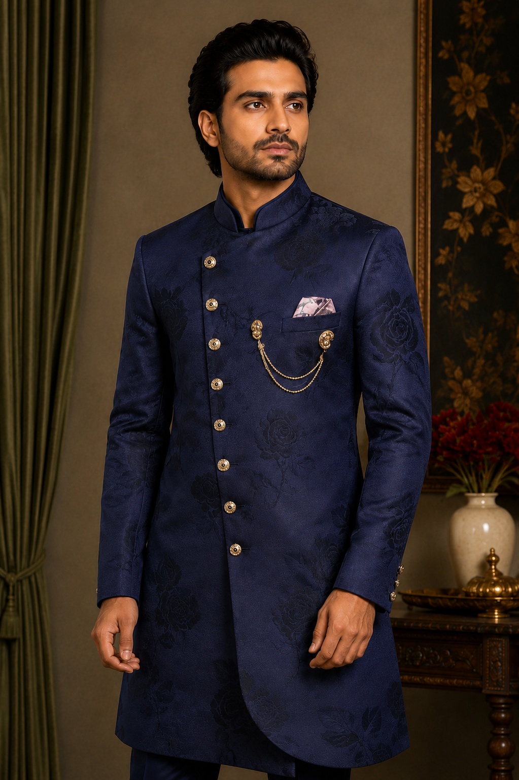 Royal Indo-Western Groom Sherwani