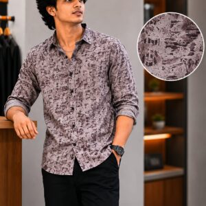 Men's Abstract Print Casual Shirt