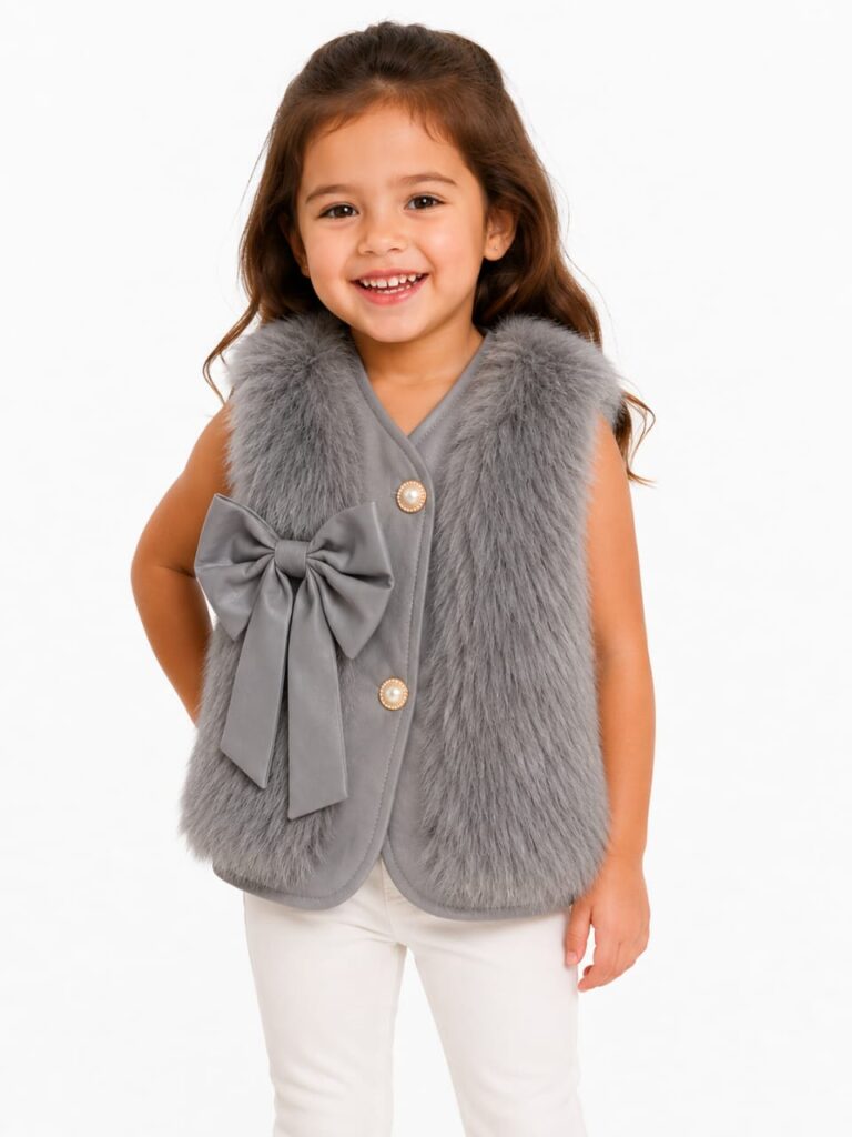 Kids Faux Fur Vest