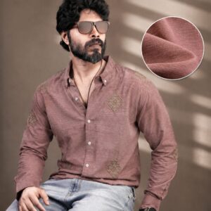 Dusty Rose Linen Cotton Shirt