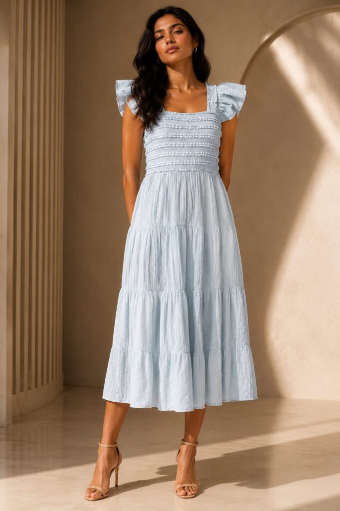 Elegant Tiered Maxi Dress