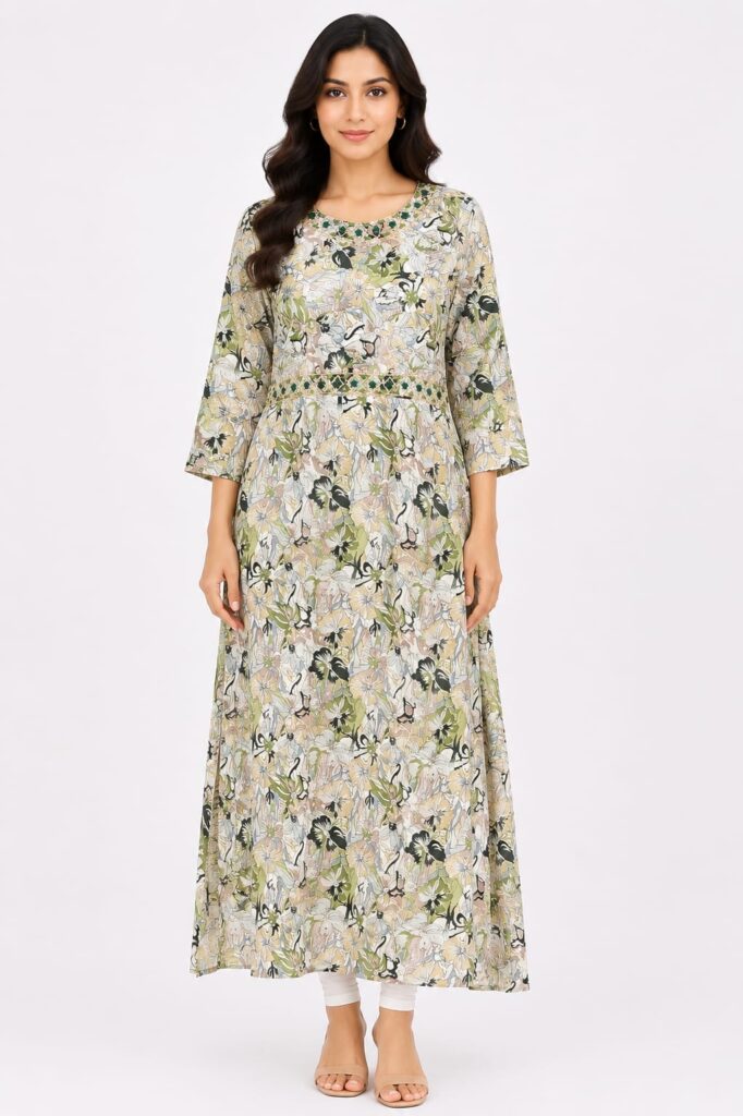 Indo Western Anarkali Tunic Dress
