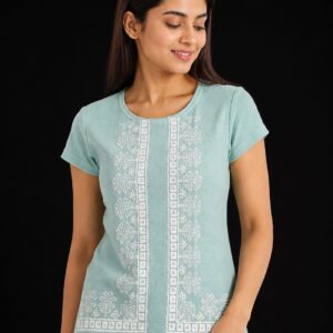 Embroidered Casual Tee