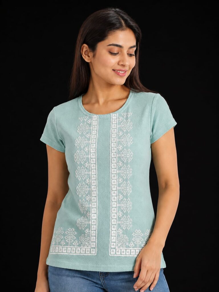 Embroidered Casual Tee