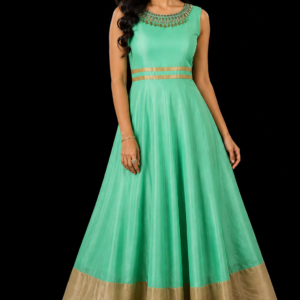 Sleeveless Anarkali Gown