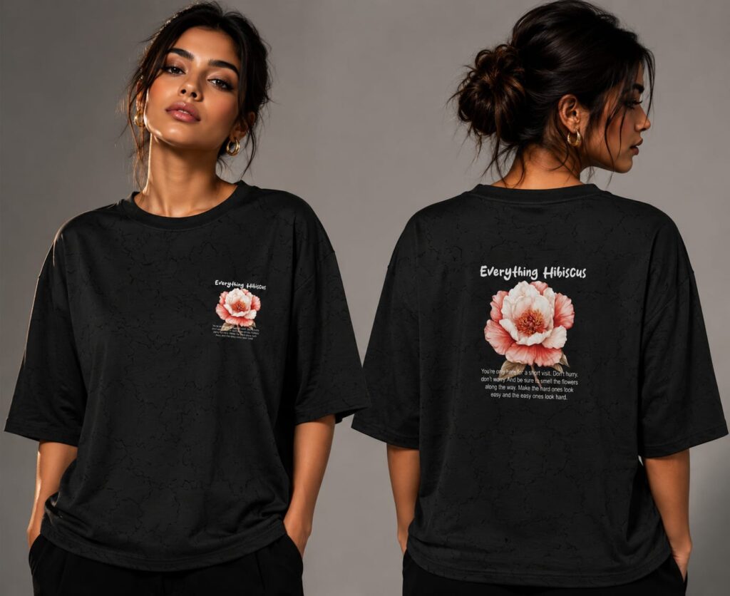 Floral Graphic Oversized T-Shirt