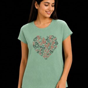 Textured Graphic T-Shirt