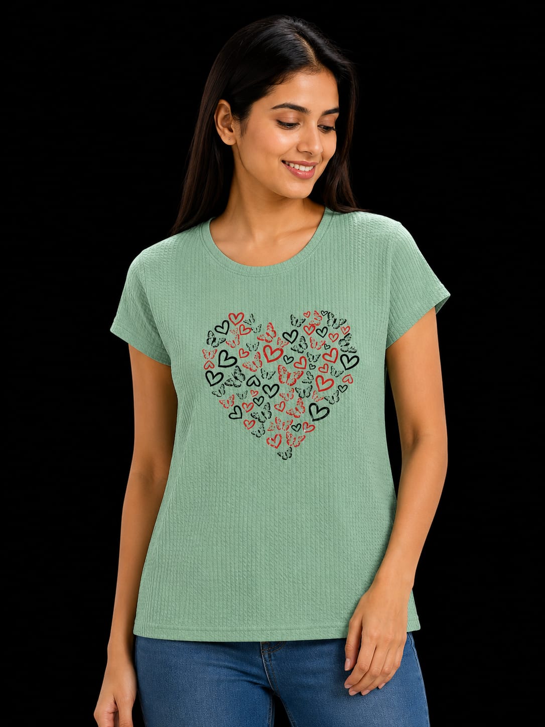 Textured Graphic T-Shirt
