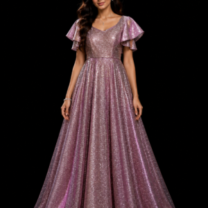 Shimmer A-Line Gown