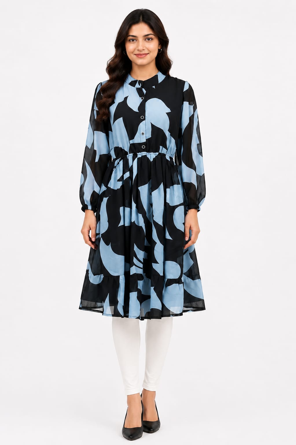 Indo Western Tiered Dress