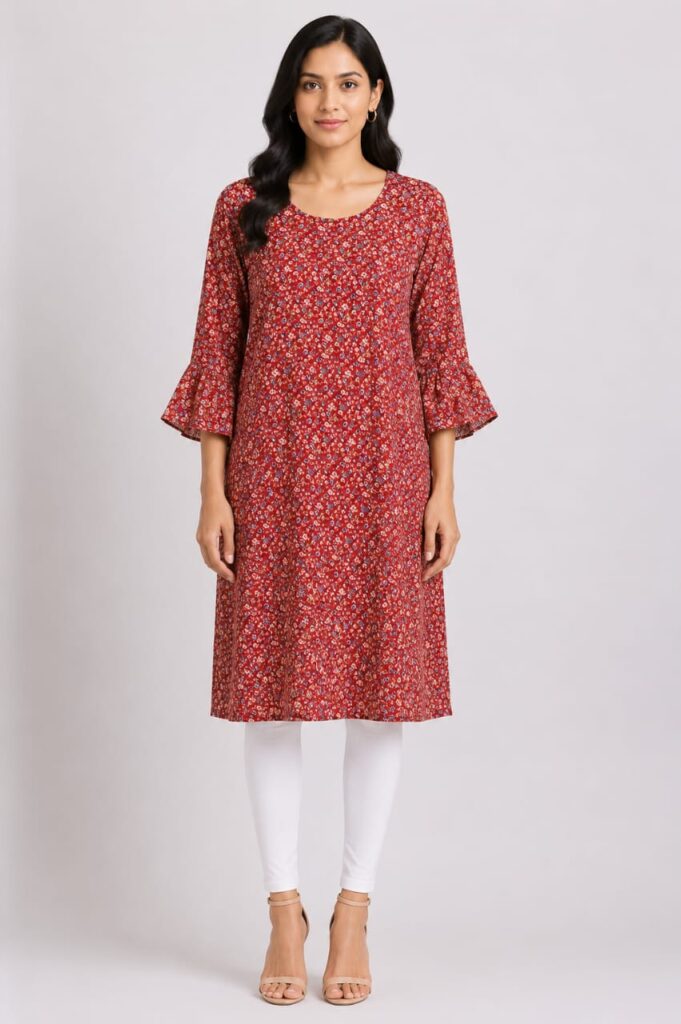 Ditsy Floral A-Line Kurta