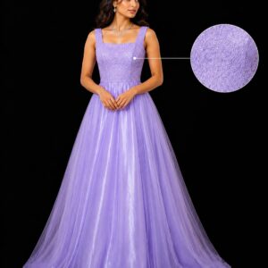 Sleeveless Square Neck Maxi Gown