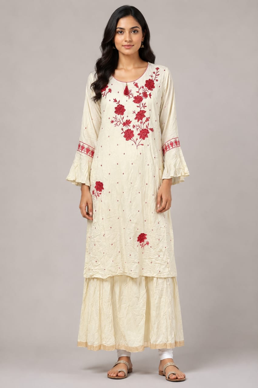 Double Layered A-Line Kurta