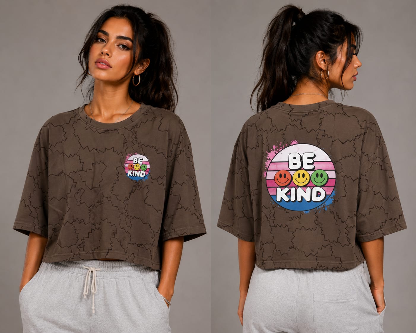 Be Kind Graphic Crop T-Shirt