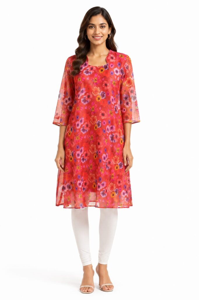 Floral A-Line Kurta