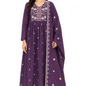 Embroidered Anarkali Kurta Set