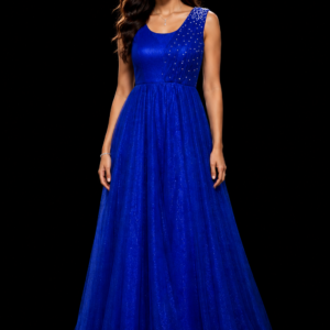 Sleeveless A-Line Gown